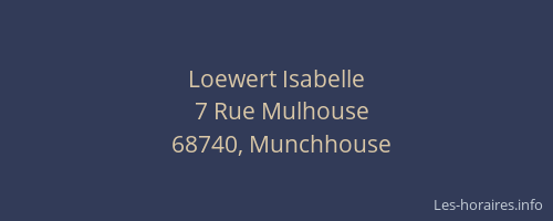 Loewert Isabelle
