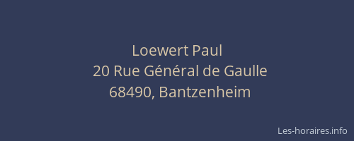 Loewert Paul