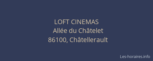 LOFT CINEMAS