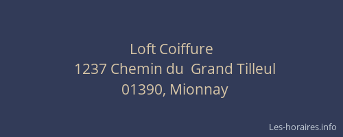 Loft Coiffure