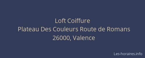 Loft Coiffure
