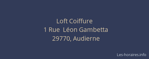 Loft Coiffure