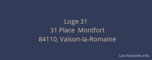 Loge 31