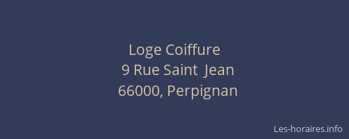 Loge Coiffure