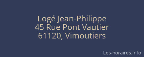 Logé Jean-Philippe