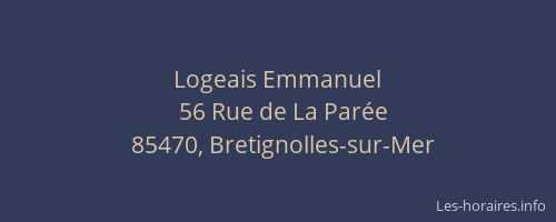 Logeais Emmanuel