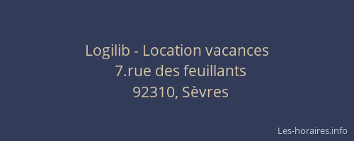 Logilib - Location vacances