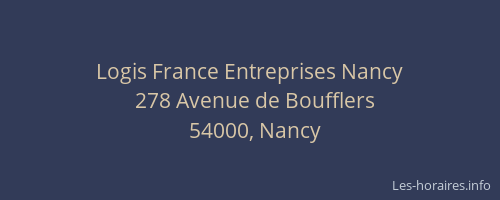 Logis France Entreprises Nancy