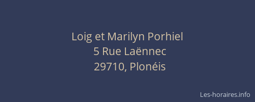 Loig et Marilyn Porhiel