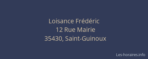 Loisance Frédéric
