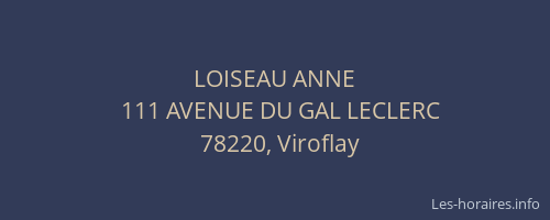 LOISEAU ANNE