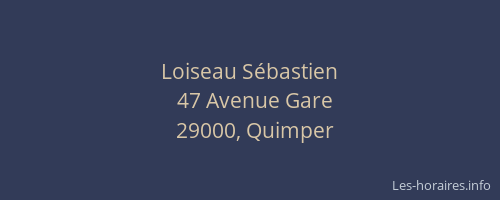 Loiseau Sébastien