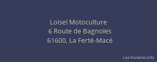 Loisel Motoculture