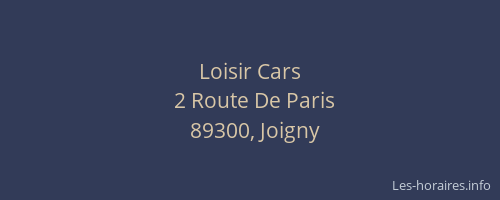 Loisir Cars