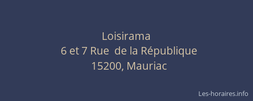 Loisirama
