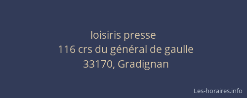 loisiris presse