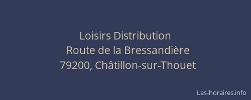 Loisirs Distribution