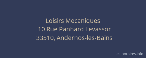 Loisirs Mecaniques