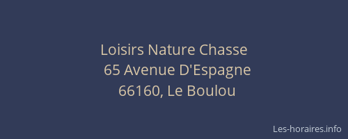 Loisirs Nature Chasse