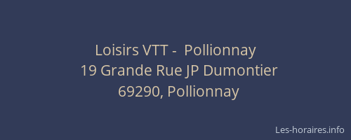 Loisirs VTT -  Pollionnay