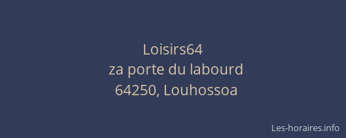 Loisirs64