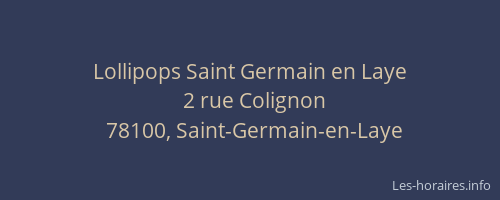 Lollipops Saint Germain en Laye