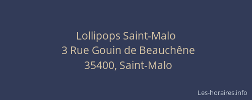Lollipops Saint-Malo