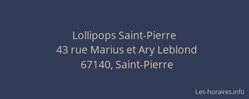Lollipops Saint-Pierre