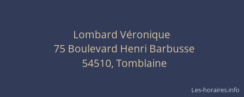 Lombard Véronique