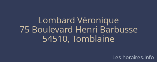 Lombard Véronique