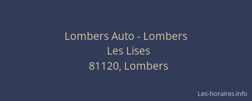 Lombers Auto - Lombers