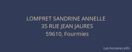 LOMPRET SANDRINE ANNELLE