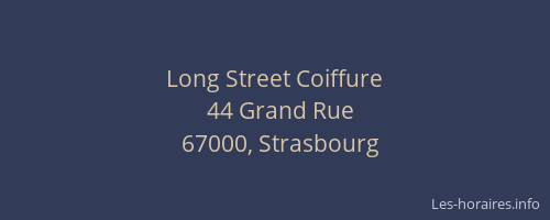 Long Street Coiffure