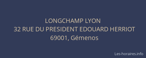 LONGCHAMP LYON