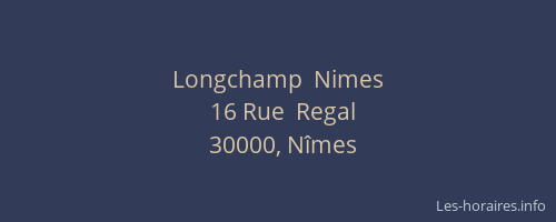 Longchamp  Nimes