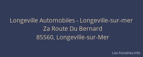 Longeville Automobiles - Longeville-sur-mer