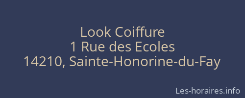 Look Coiffure