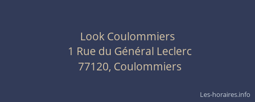 Look Coulommiers
