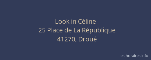 Look in C&eacute;line