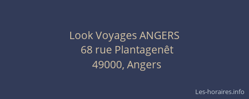 Look Voyages ANGERS