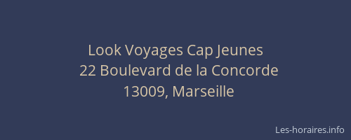 Look Voyages Cap Jeunes