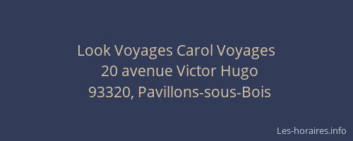 Look Voyages Carol Voyages