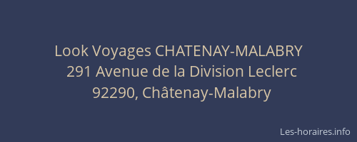 Look Voyages CHATENAY-MALABRY