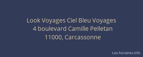 Look Voyages Ciel Bleu Voyages