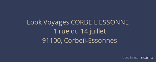 Look Voyages CORBEIL ESSONNE