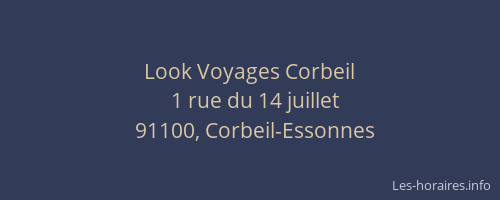 Look Voyages Corbeil
