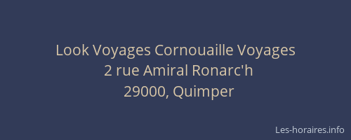 Look Voyages Cornouaille Voyages