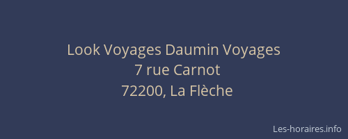 Look Voyages Daumin Voyages