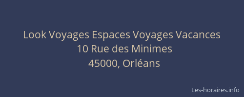 Look Voyages Espaces Voyages Vacances