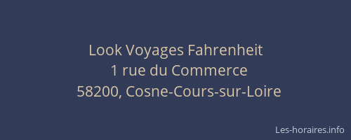 Look Voyages Fahrenheit